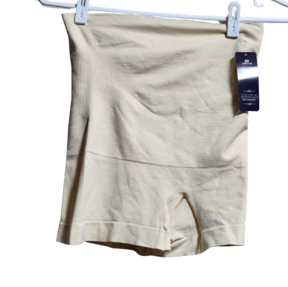 Empetua boyshort high waisted compression shaper color cream size large